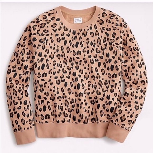 J. Crew Tops - J. Crew Leopard Sweatshirt